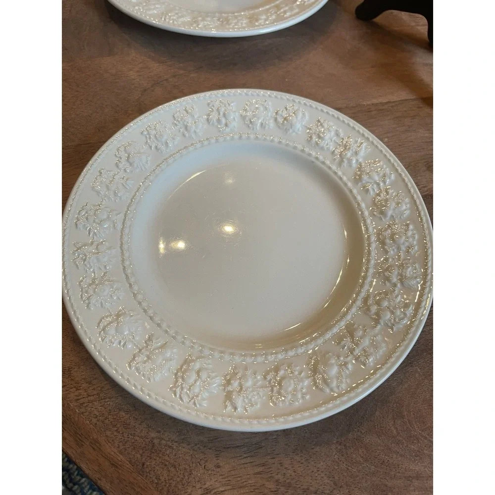 Wedgwood Home Festivity Bread & Butter Plates Set of 3 7.5